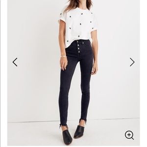 MADEWELL HIGH WAISTED CROPPED SKINNY JEANS